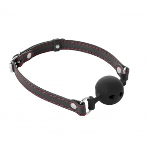 Кляп дышащий "Crazy Handmade" силикон, черный, S